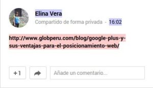 Links nofollow en Google +