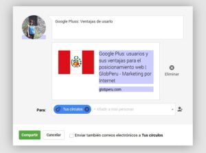 Links follow en Google +